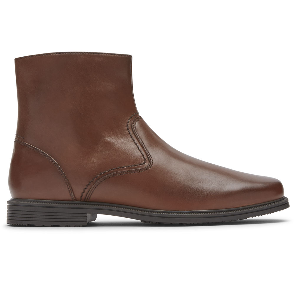 Rockport Mens Taylor Zipper - Boots Brown - UCY193245